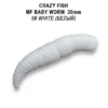 Crazy Fish dipovaná nástraha MF Baby Worm 1,2 30mm - 59 White