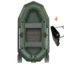 Čln Kolibri K-250 T Lamelová podlaha + držiak motora - Zelený