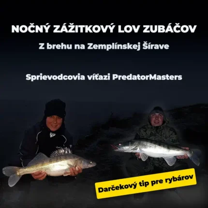 Nočný zážitkový lov zubáčov z brehu
