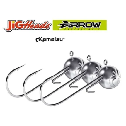 Jigové hlavy Kamatsu Arrow Jig – 3 ks/bal